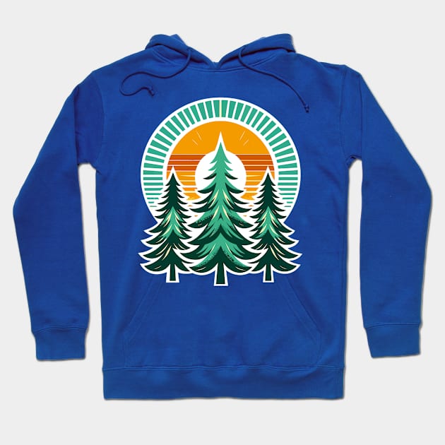 Pine tree forest Hoodie by Art_Boys